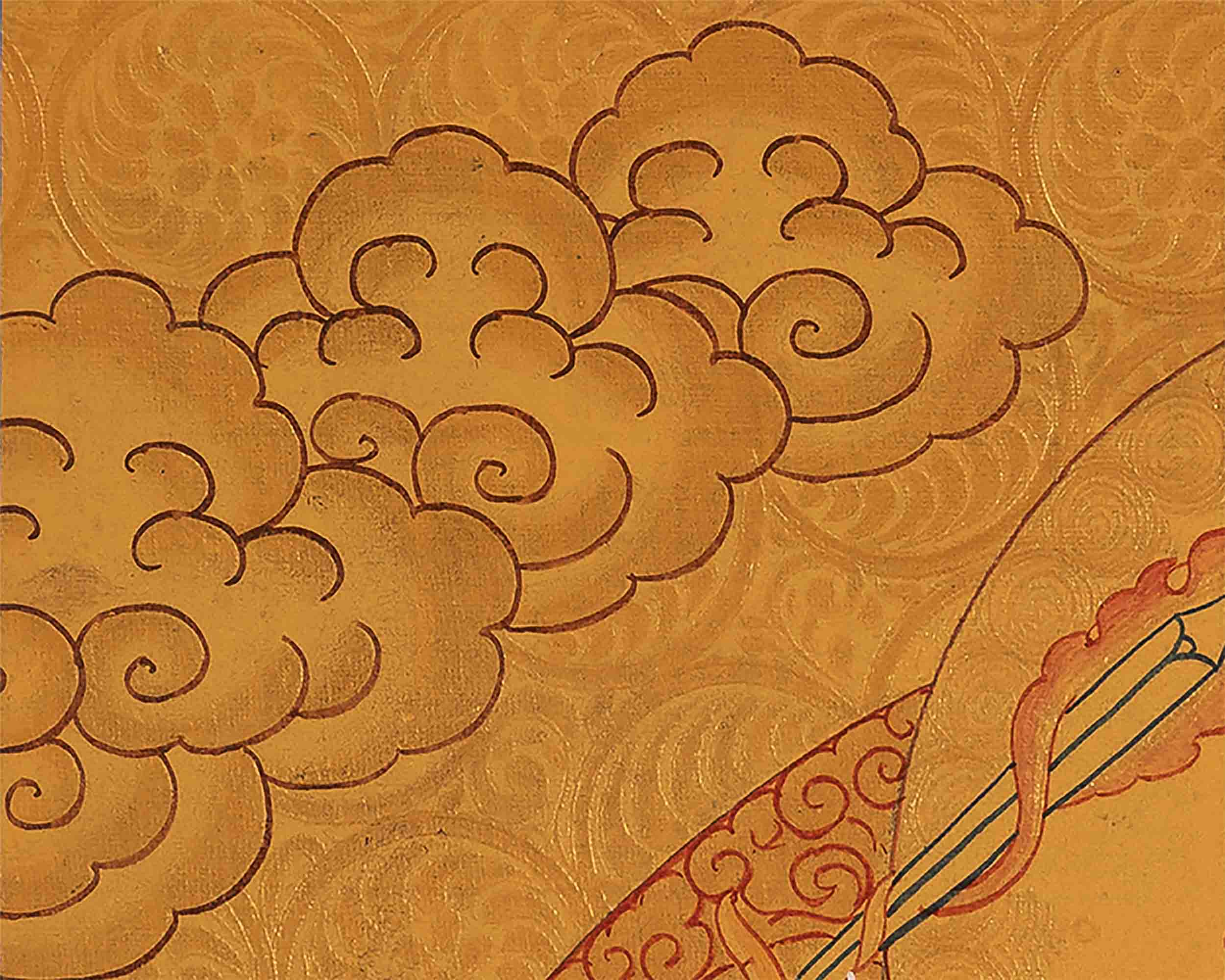 Manjushri Tibetan Thangka | Wall Decor Art