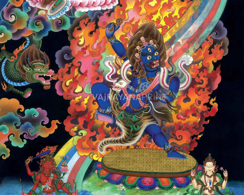 Bodhisattva Vajrapani Thangka Print | Digital Printing | Wall Decors