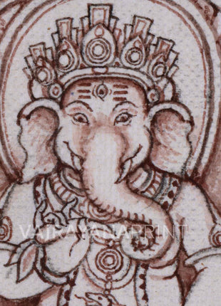 High-Quality Print For Ganesha Mantra | Ganesh On Kalash Drawing For Ceremonies