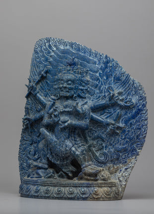Lapis Lazuli Statue | The Wrathful Form Of Hayagriva Artwork