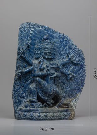 Lapis Lazuli Statue | The Wrathful Form Of Hayagriva Artwork