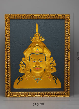 Guru Rinpoche Wooden Thangka | Tibetan Lotus Born, Guru Rinpoche