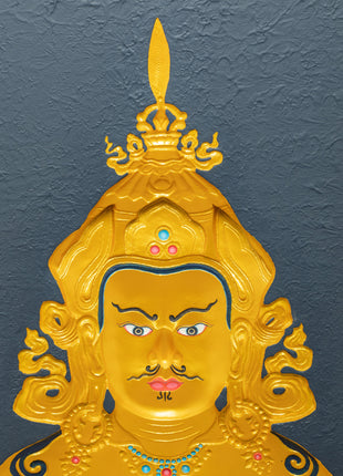 Guru Rinpoche Wooden Thangka | Tibetan Lotus Born, Guru Rinpoche
