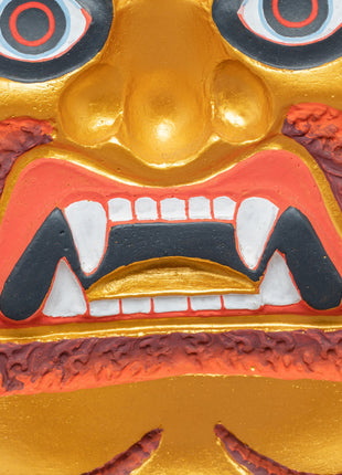 Relief Artwork in Wooden Play of Bhairava | Himalayan Art