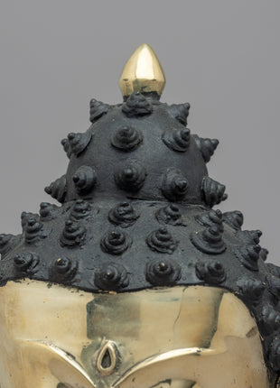 Buddhist Head of Buddha | Hand Carved Head for Meditation and Yoga