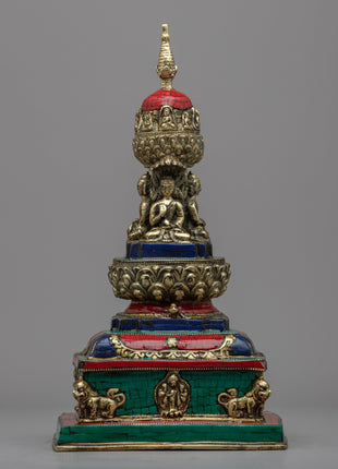 Buddhist Stupa Art | Hancrafted Stupa For the Ritual Practice