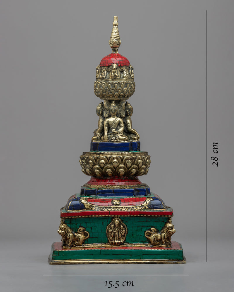Buddhist Stupa Art | Hancrafted Stupa For the Ritual Practice