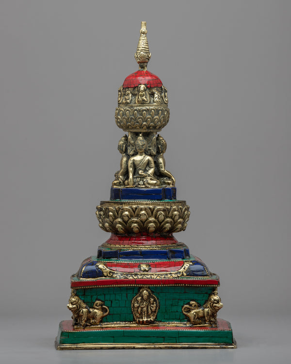 buddhist stupa art 