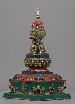 Buddhist Stupa Art | Hancrafted Stupa For the Ritual Practice