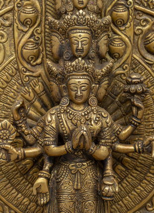 1000 Arms Avalokiteshvara Statue | Traditionally Hand Crafted Sculpture