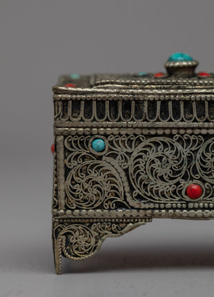 Buddhist Gift Box Treasure Chest | Mini Copper Treasure Box