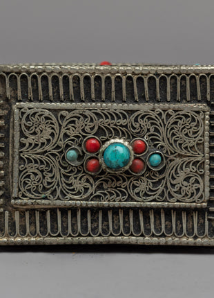 Buddhist Gift Box Treasure Chest | Mini Copper Treasure Box