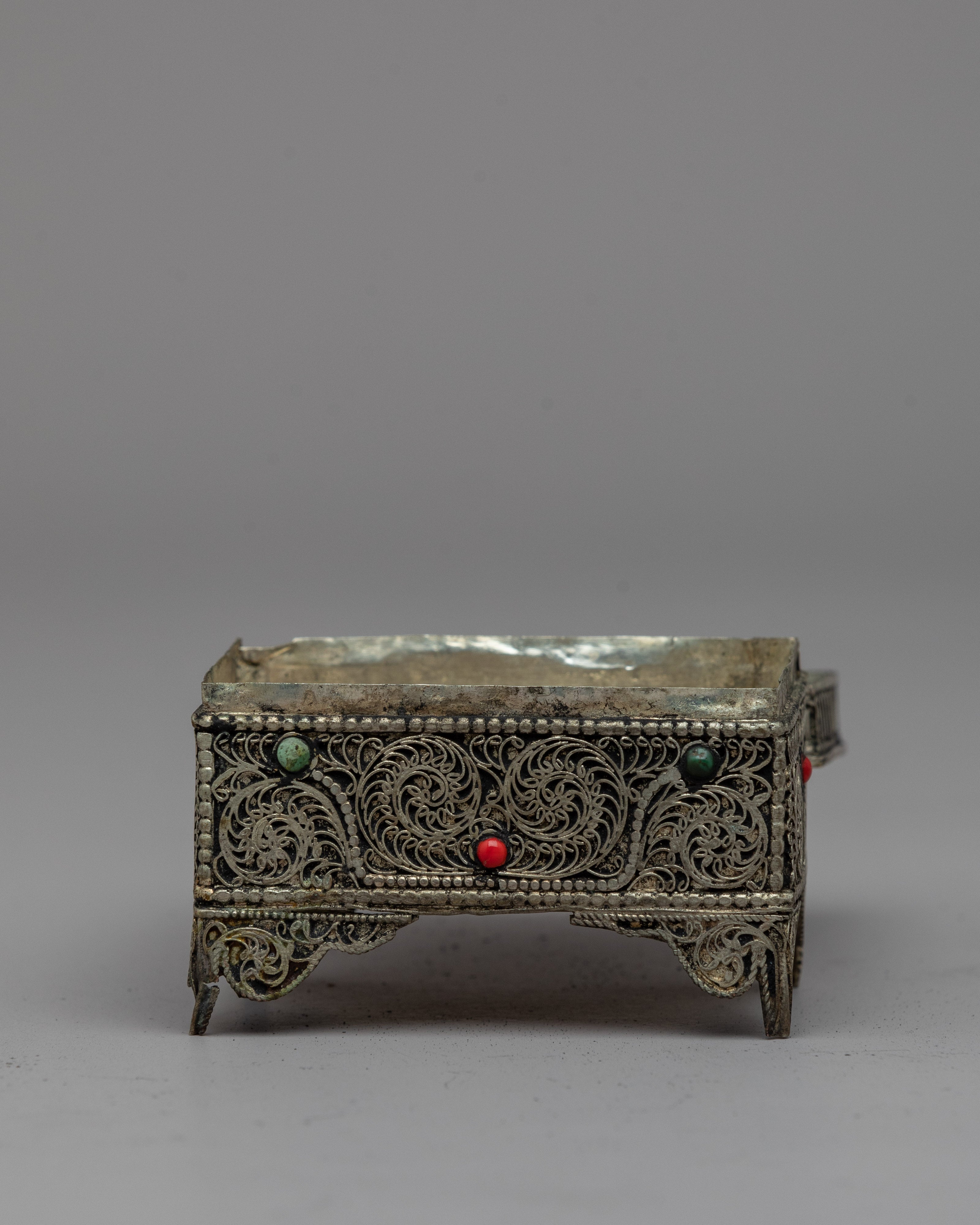 Buddhist Gift Box Treasure Chest | Mini Copper Treasure Box