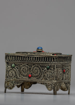 Buddhist Gift Box Treasure Chest | Mini Copper Treasure Box