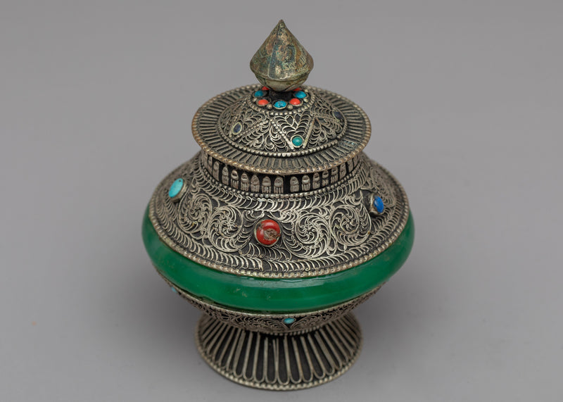 Dhupur Rice Pot | Silver plating Pot