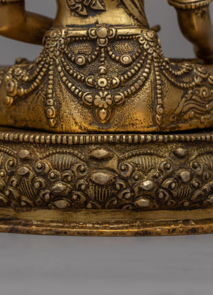 Meditating Buddha Statue | Crowned Shakyamuni Buddha