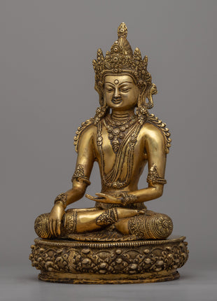 Meditating Buddha Statue | Crowned Shakyamuni Buddha