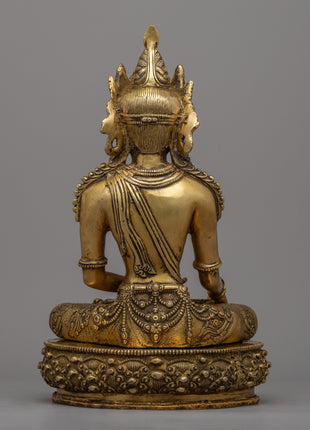 Meditating Buddha Statue | Crowned Shakyamuni Buddha