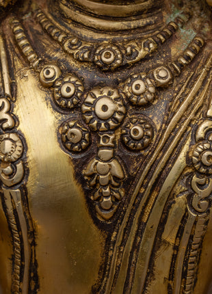 Meditating Buddha Statue | Crowned Shakyamuni Buddha