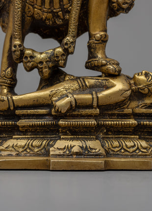 Wrath Full Kali Mata Statue | Traditional Tibetan Style Buddhist Sculpture