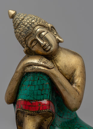 Resting Buddha Statue | Traditional Tibetan Style Buddhist Statue