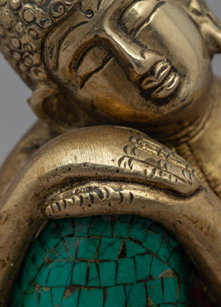 Resting Buddha Statue | Traditional Tibetan Style Buddhist Statue