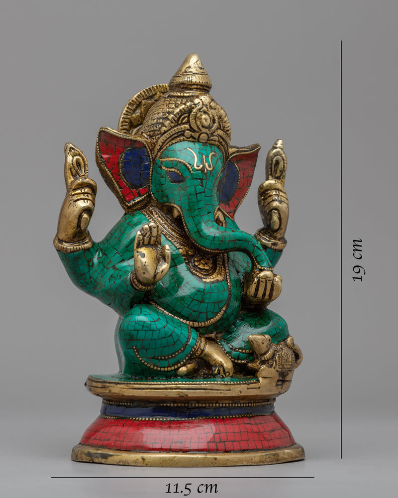 Lord Ganesha Statue | Traditional handcrafted Brass Sculpture
