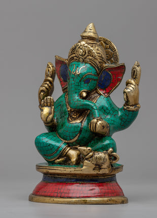 Lord Ganesha Statue | Traditional handcrafted Brass Sculpture