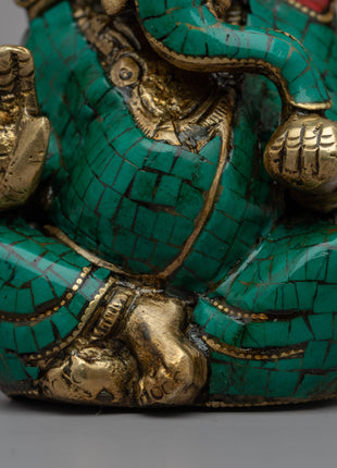 Brass Ganesha Statue | Handmade Artwork