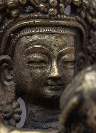 Manjushri Mantra Practice Statue | Traditional Handcrafted Buddhist Art