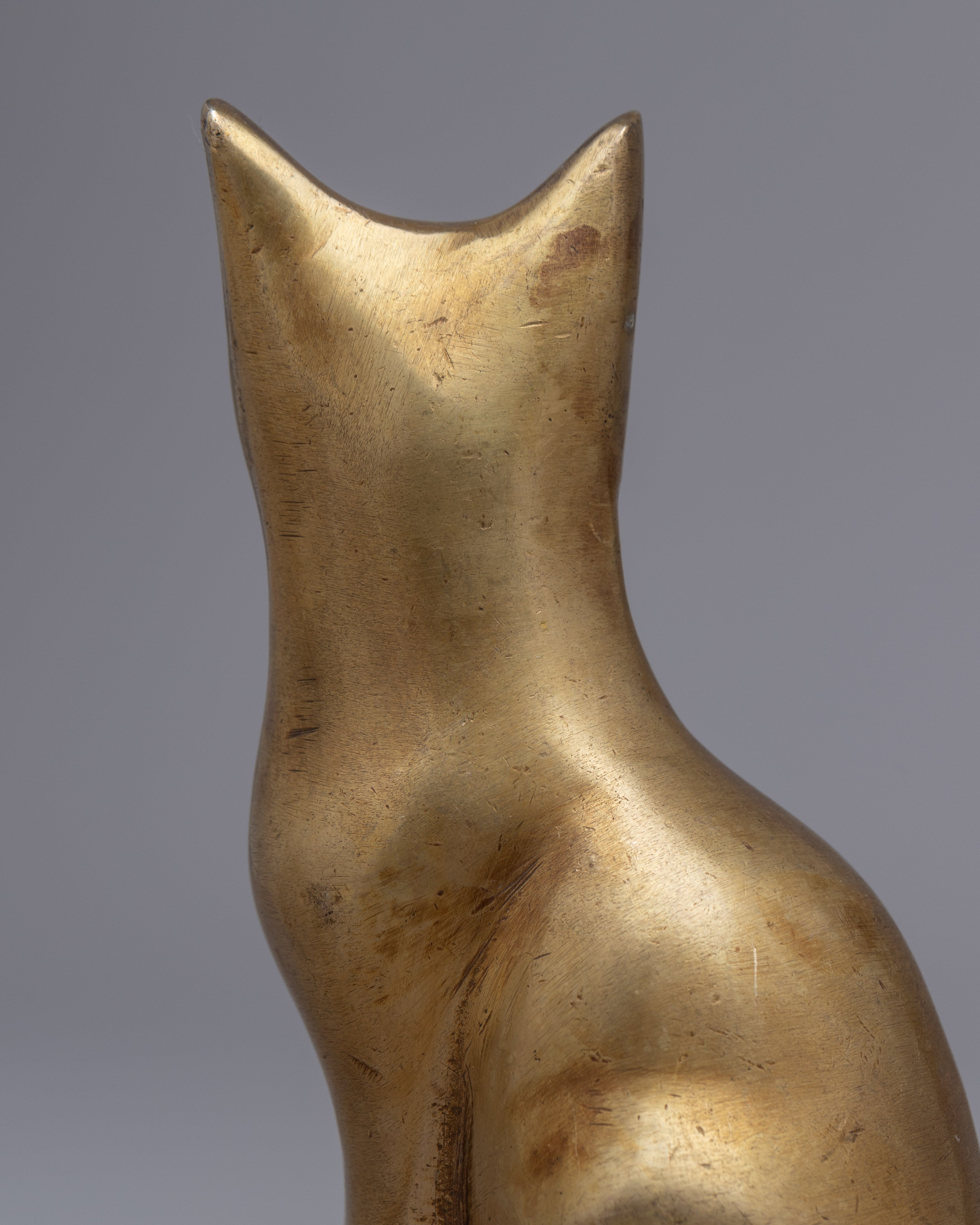 Brass Cats Statue Set | Traditional Buddhist Artwork