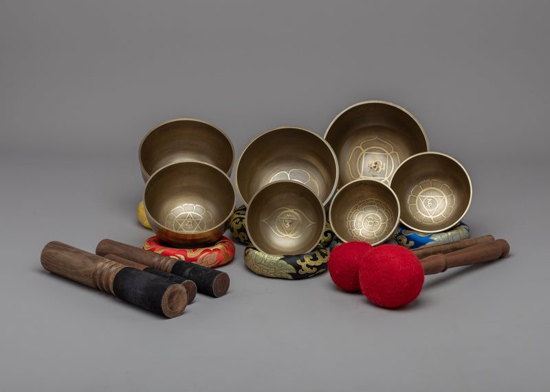 Singing Bowls Set | Buddhist Collection of Melodic Meditation Tools