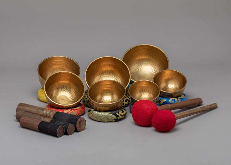 Tibetan Singing Bowl Set | Handcrafted bowl For the Meditation