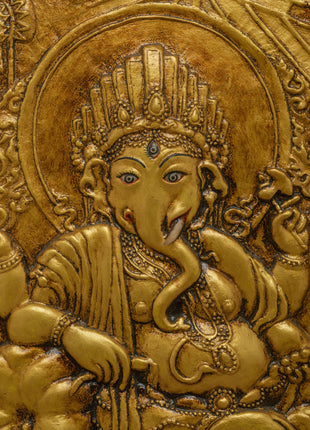 Ganesh Wall Relief Art | Wall Hanging