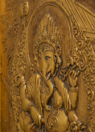 Ganesh Wall Relief Art | Wall Hanging