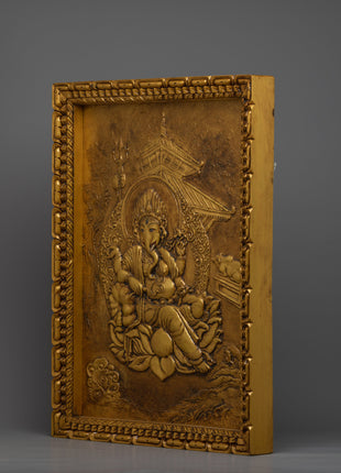 Ganesh Wall Relief Art | Wall Hanging