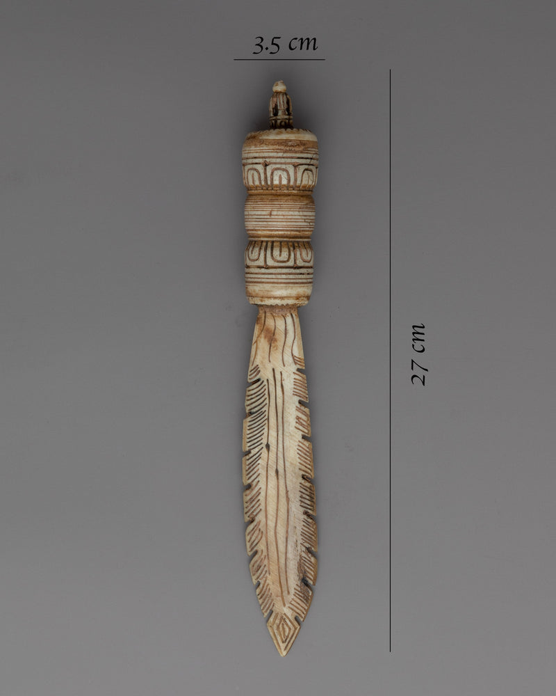 Tibetan Dagger Ritual For Ceremonial Purpose | Phurba Made from Ethically Sourced Bone