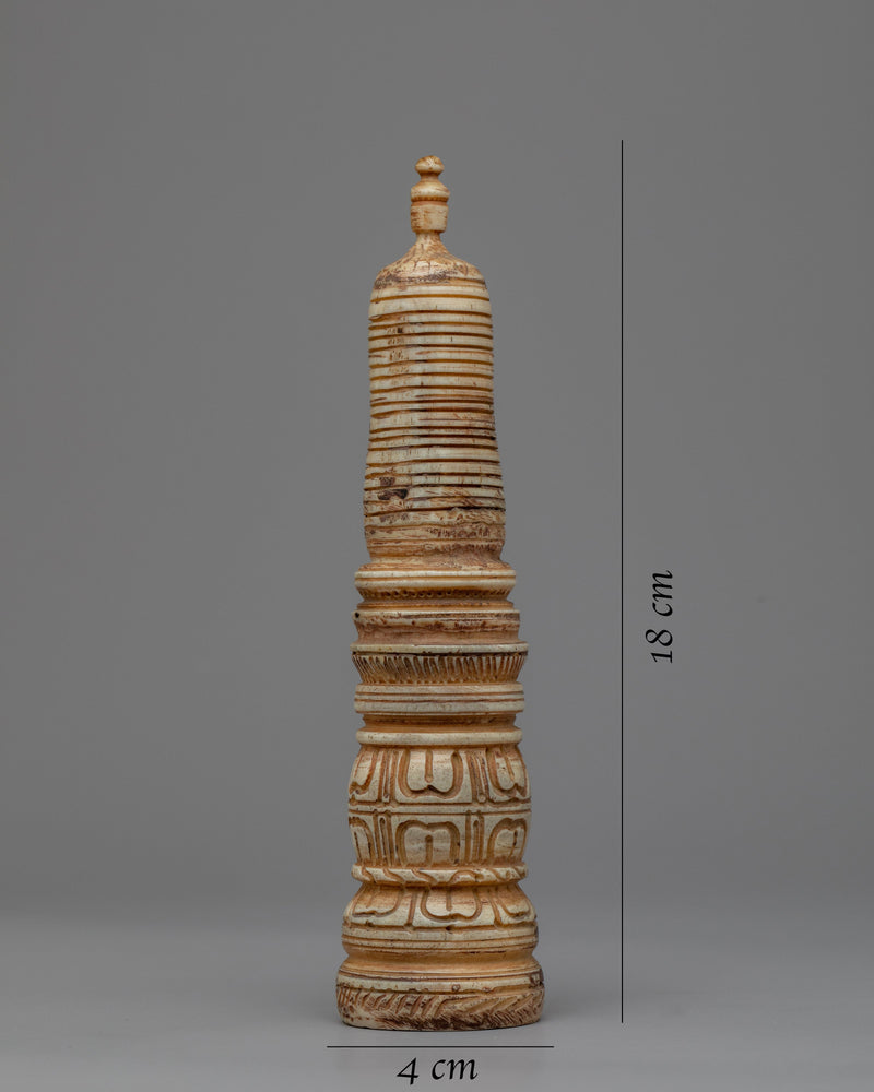 Ethically Sourced Bone Stupa | Himalayan Art