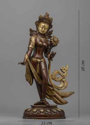 The White Tara Goddess of Compassion Statue | Divine Feminine Energy and Grace