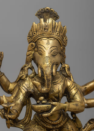 Brass Ganesh Statue | Auspicious Figure for Success and Blessings