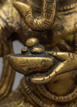 Brass Ganesh Statue | Auspicious Figure for Success and Blessings
