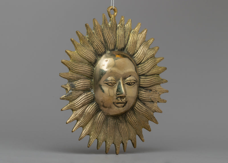 Sun Wall Decor Indoor | Brass Decorative Item