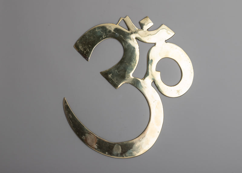 Brass Om Wall Hanging | Sacred Serenity for Harmonious Home Decor