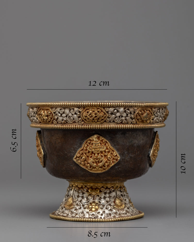 Water Offering Bowls | Traditional Himalayan Artwork