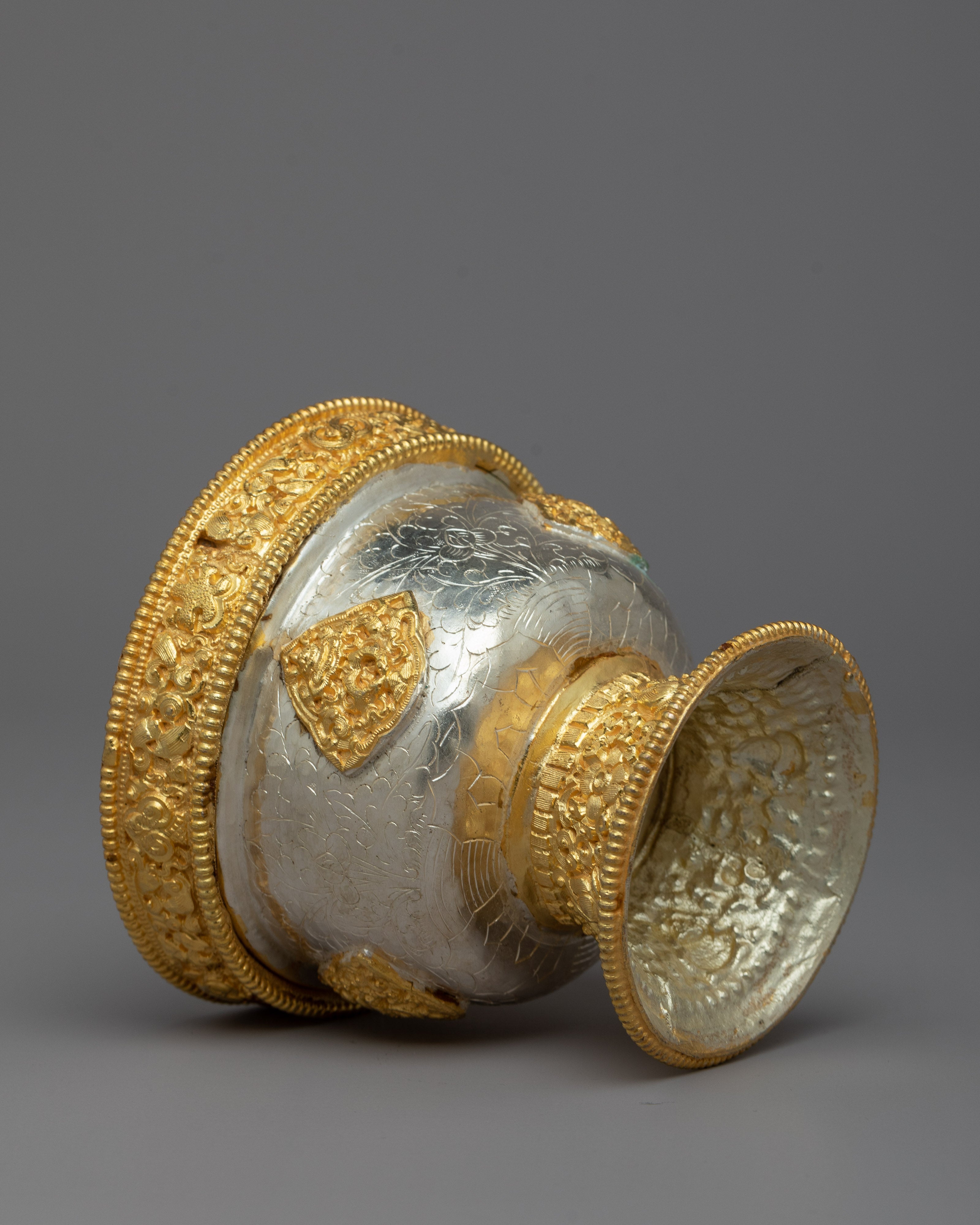 Traditional Buddhist Offering Bowls | Symbolic Altar Decor and Meditation Accessories