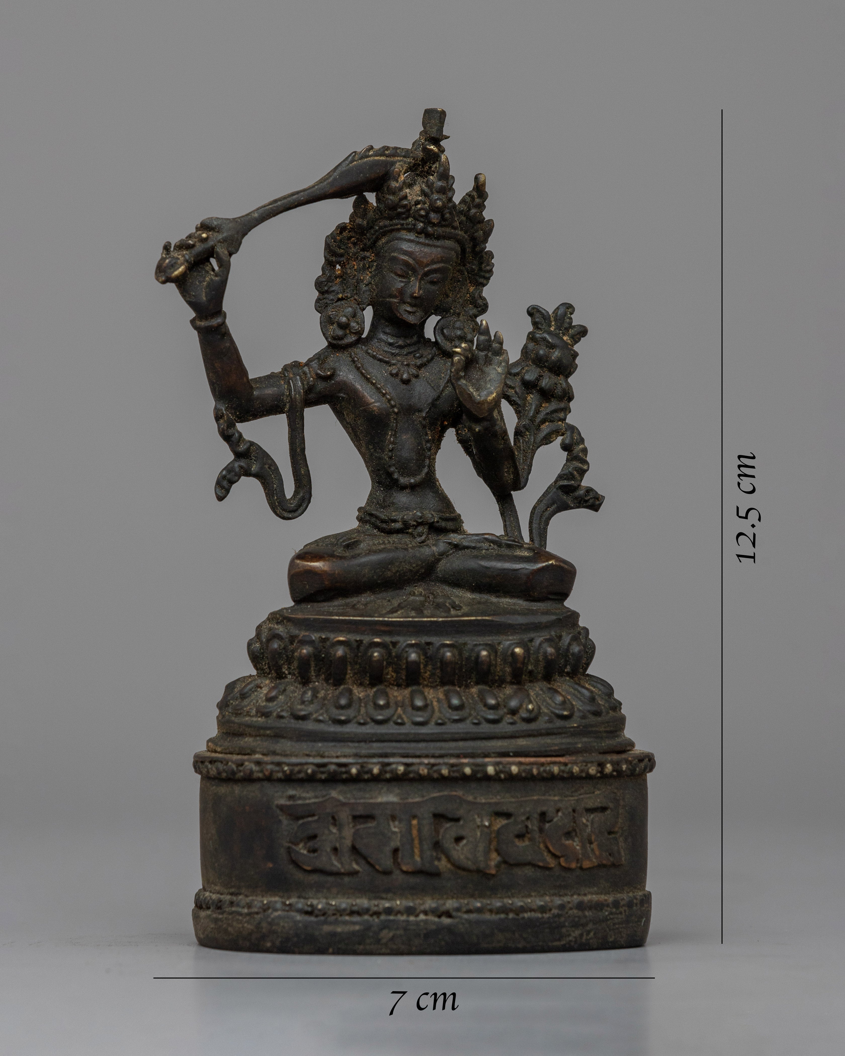 Black Manjushri Statue |  Inspiring Sculpture for Wisdom