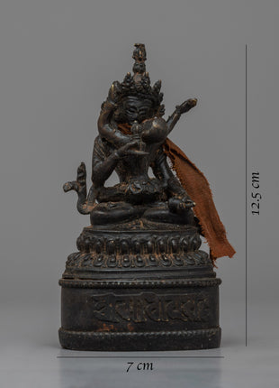 Handcrafted Small Vajrasattva Statue | Sacred Buddhist Sculpture