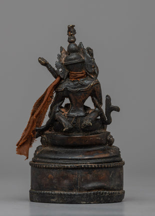 Handcrafted Small Vajrasattva Statue | Sacred Buddhist Sculpture