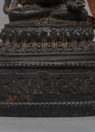 Handcrafted Small Vajrasattva Statue | Sacred Buddhist Sculpture