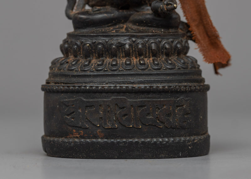 Handcrafted Small Vajrasattva Statue | Sacred Buddhist Sculpture